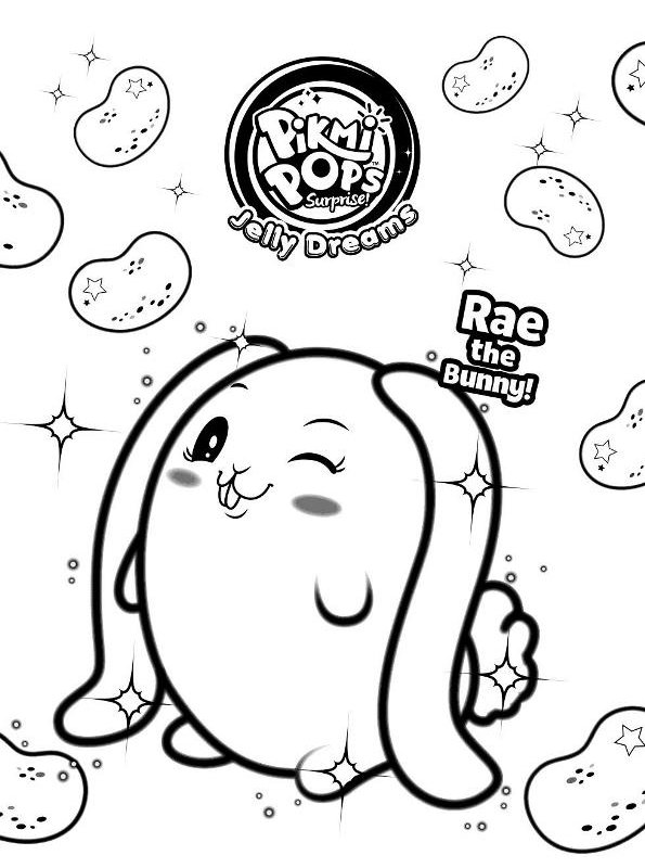 Kids-n-fun.com | Coloring page Pikmi Pops Cute Bunny Pikmi Pops