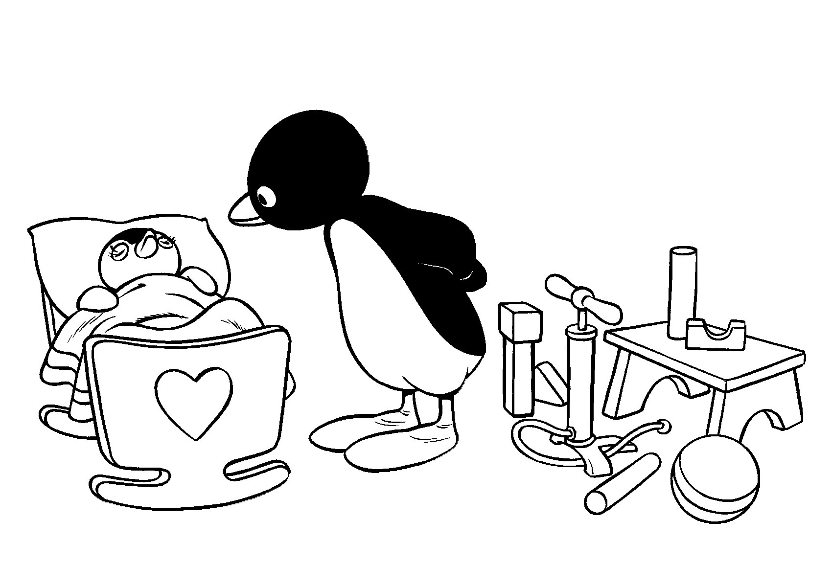 Pingu Coloring Pages - Kidsuki