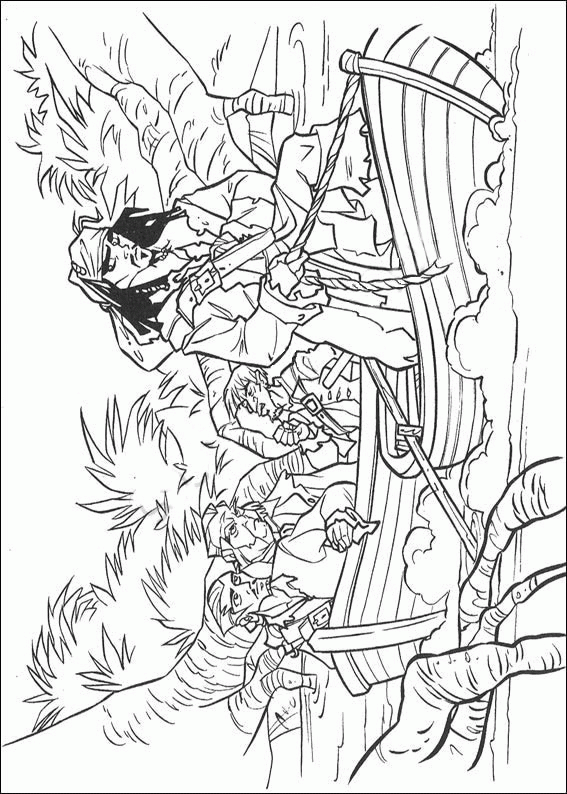 Kids-n-fun.com | 35 coloring pages of Pirates of the Caribbean