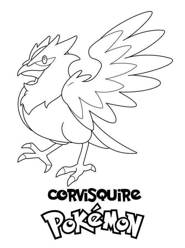 Kids-n-fun.com | Create personal coloring page of Corvisquire coloring page
