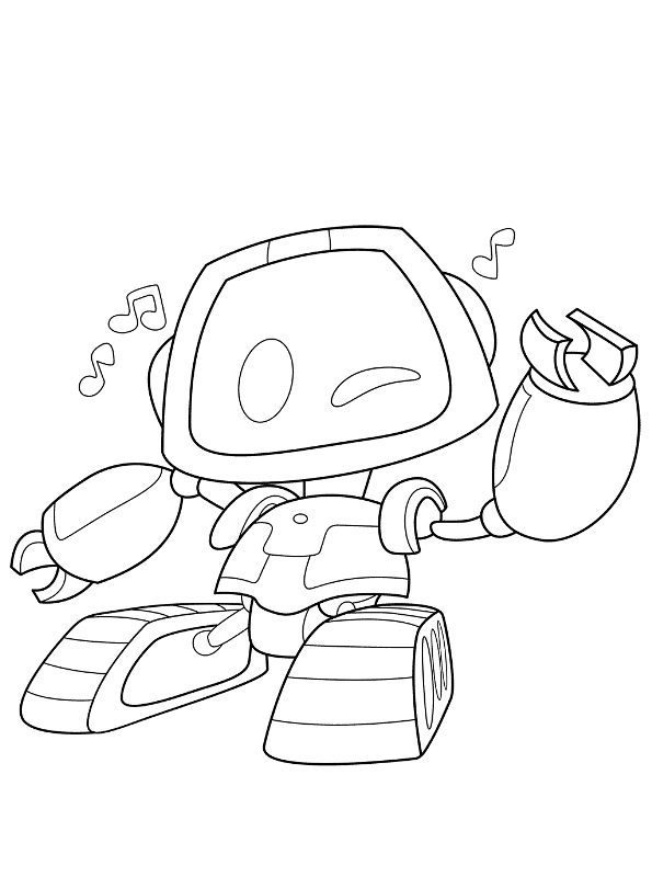 Boogie Bot from Poppy Playtime - Coloring Pages for kids