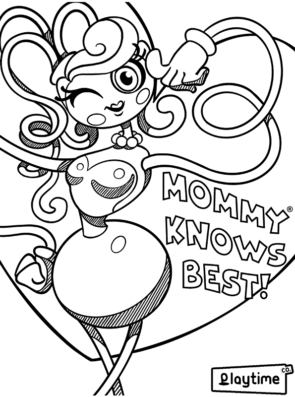 Mommy Long Legs Coloring Page - Funny Coloring Pages