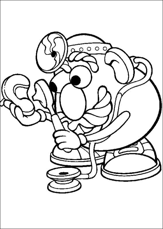 Kids-n-fun.com | 57 coloring pages of Mr. Potato Head