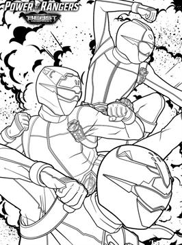 Kids-n-fun.com | 14 coloring pages of Power Rangers Beast Morphers