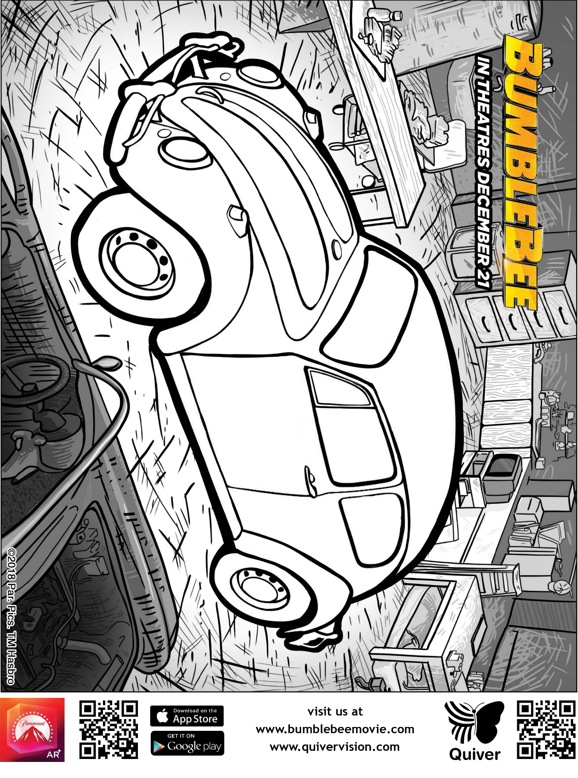 Kids-n-fun.com | Coloring page Quiver Bumblebee beetle