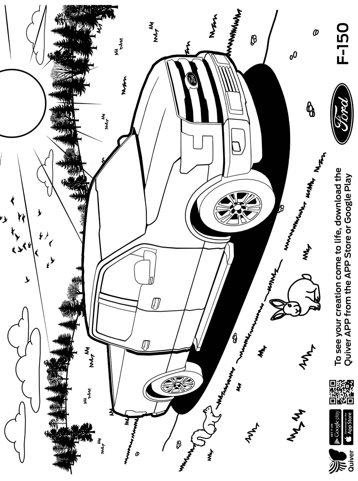 Kids-n-fun.com | Coloring page Quiver Ford F 150