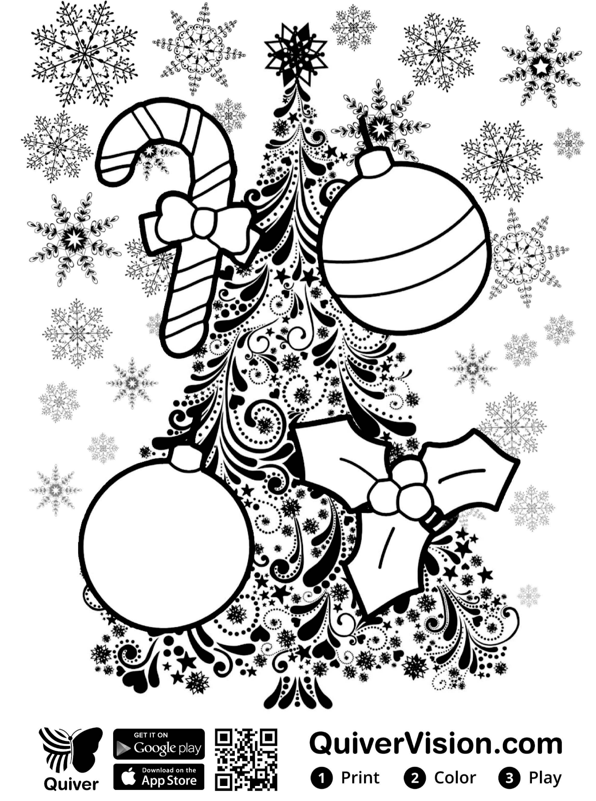 Kids n fun.com   Coloring page Quiver Christmas