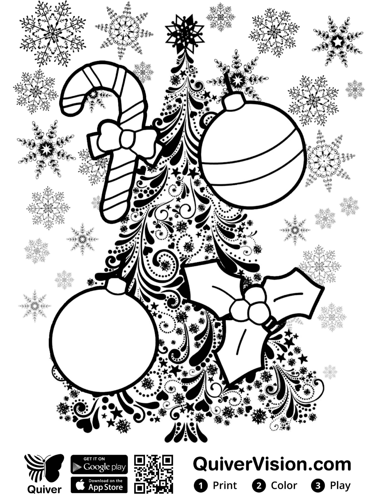 Kids-n-fun.com | Coloring page Quiver Christmas