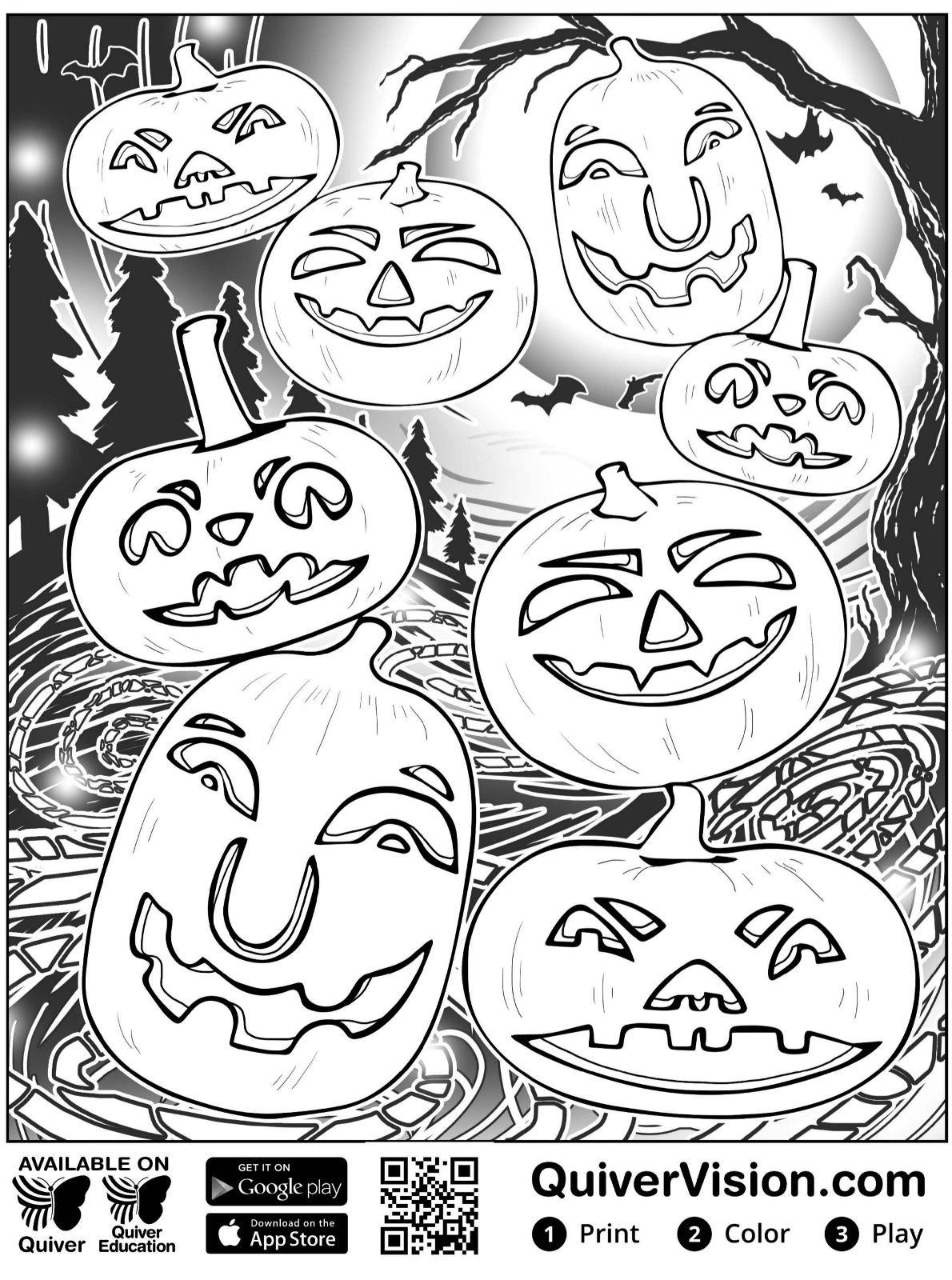 Kids-n-fun.com | Coloring page Quiver halloween