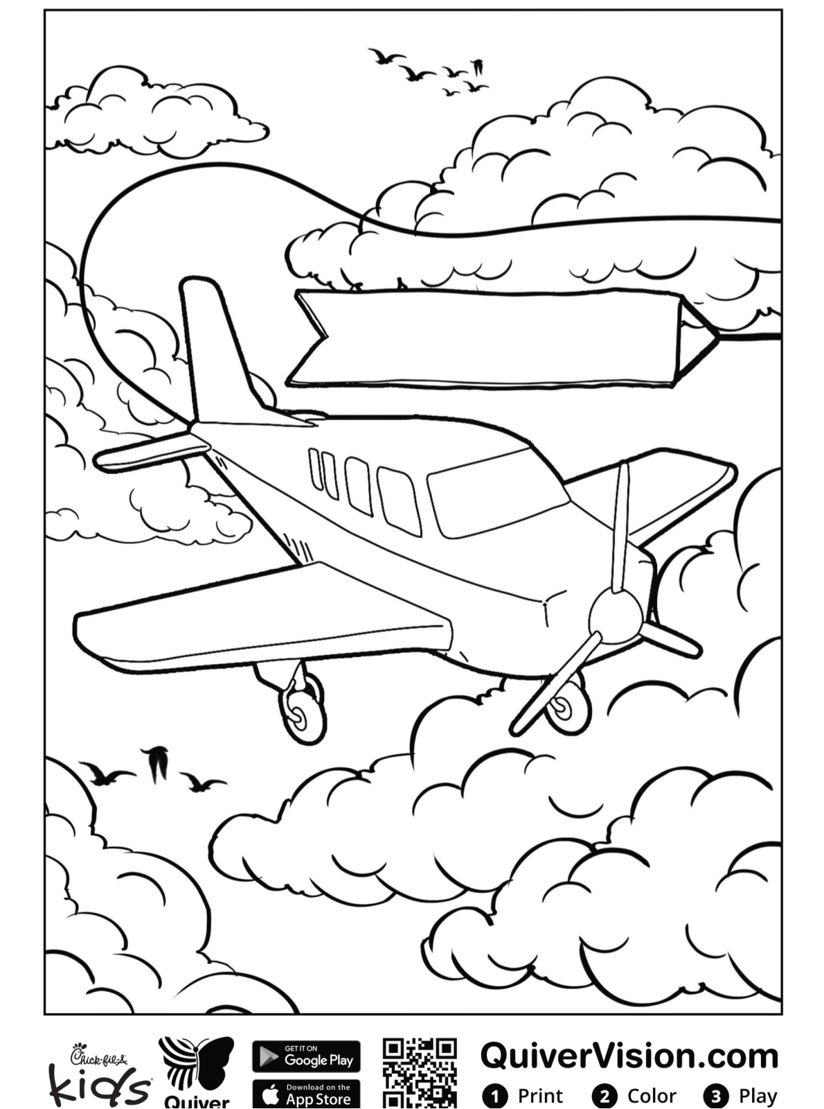 Kids-n-fun.com | Coloring page Quiver plane