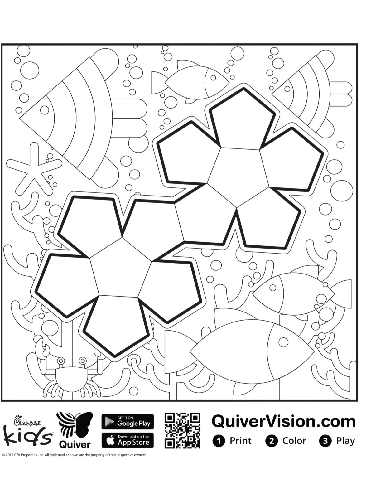 Kids n fun.com   Coloring page Quiver shapes 4