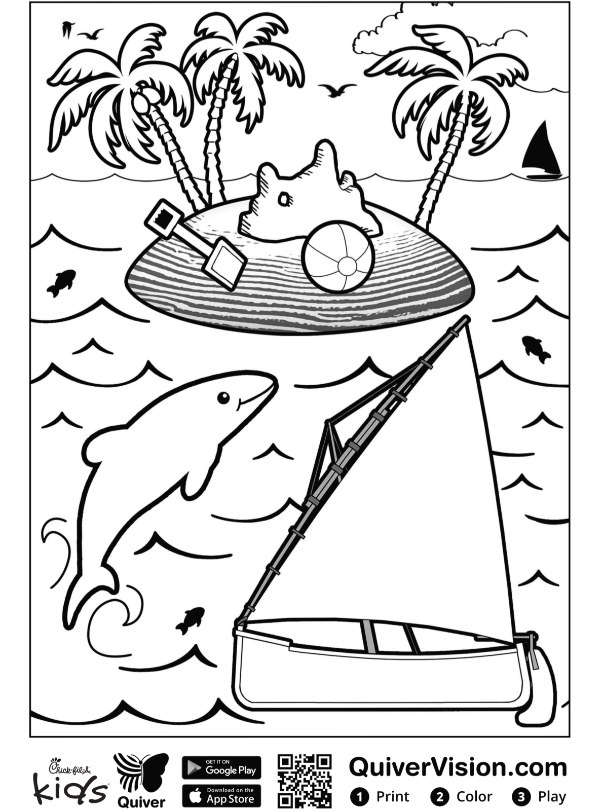 Kids-n-fun.com | Coloring page Quiver Sailboat