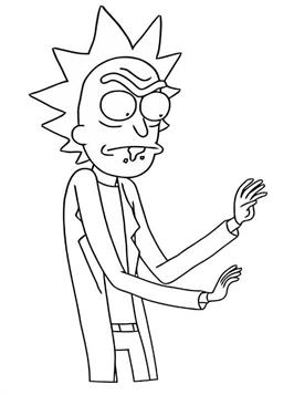 Kids-n-fun.com | 22 coloring pages of Rick and Morty