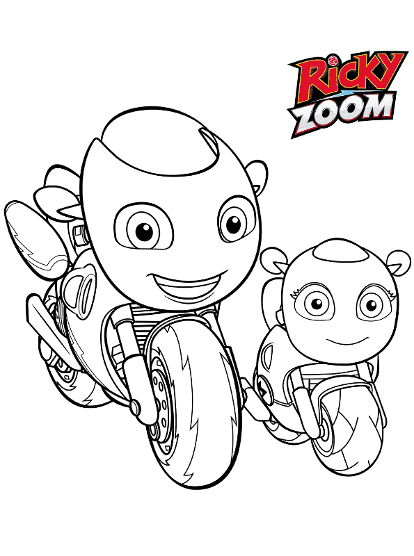 Coloring page Ricky Zoom Ricky Zoom