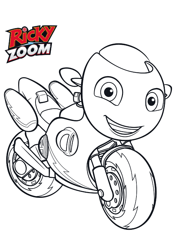 Coloring page Ricky Zoom Ricky Zoom