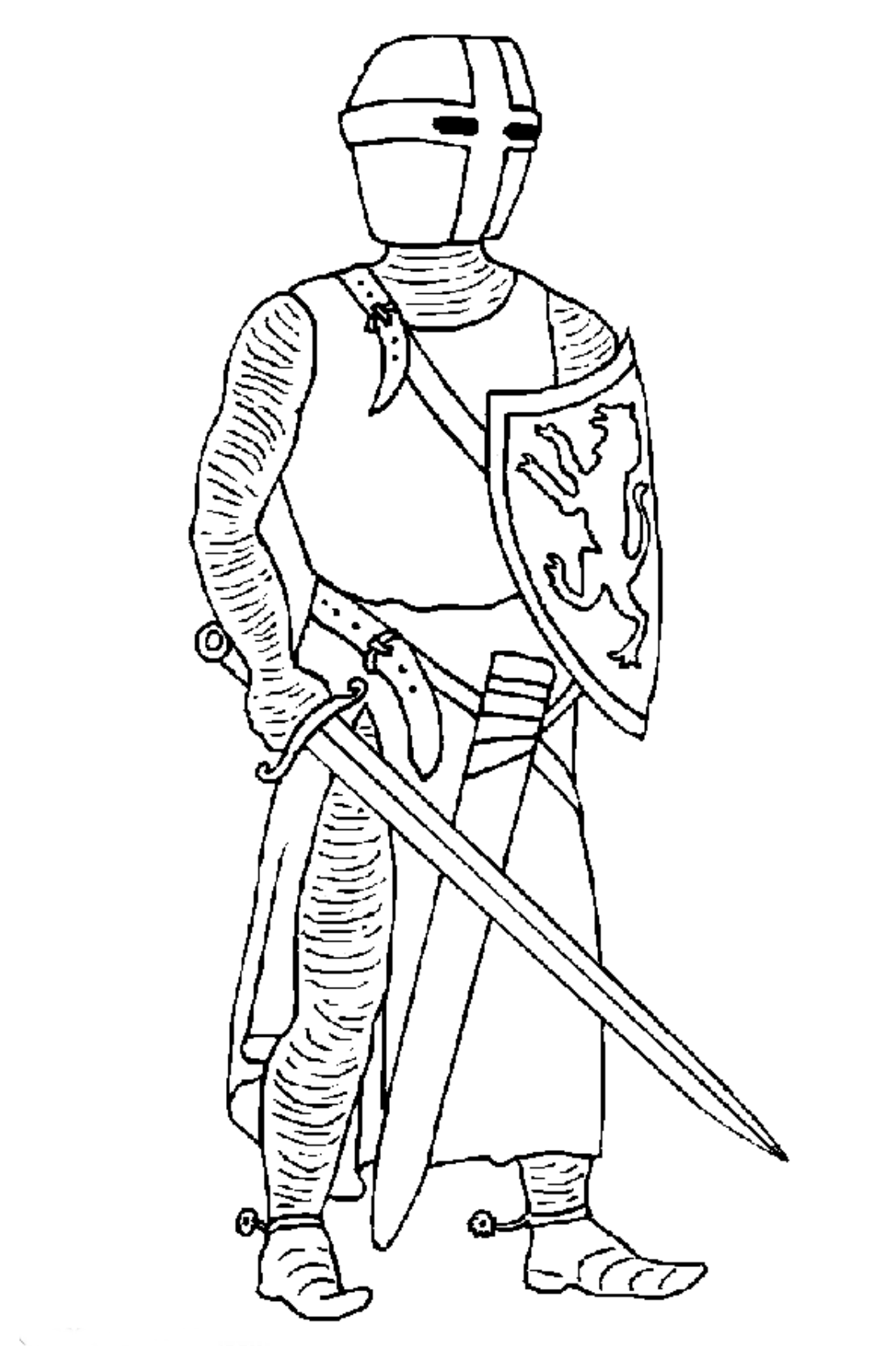 Kids-n-fun.com | Coloring page Knights Knights