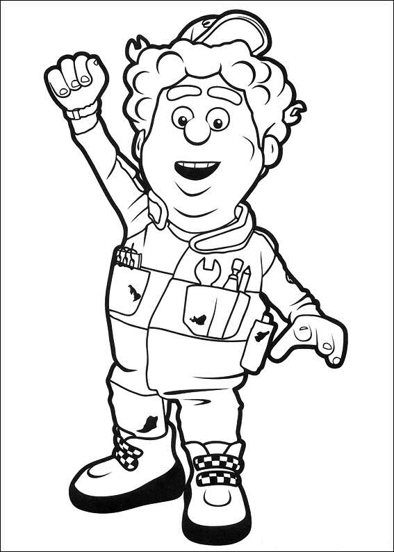 Kids-n-fun.com | 31 coloring pages of Roary the racing car