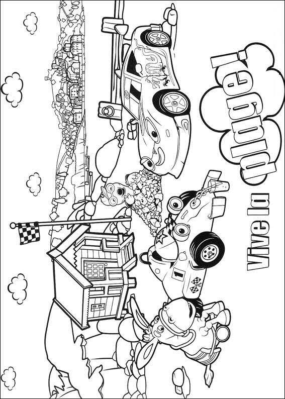 Kids-n-fun.com | 31 coloring pages of Roary the racing car