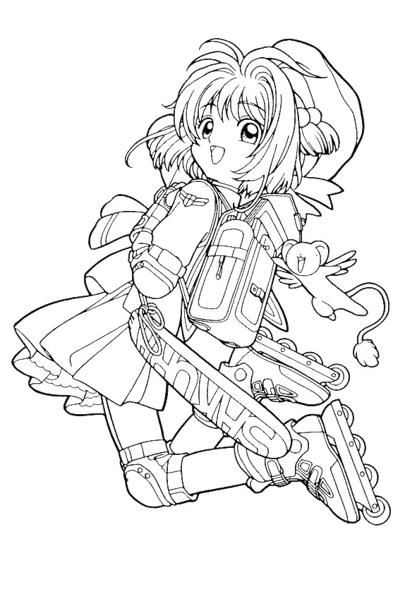 Kids-n-fun.com | Coloring page Sakura Sakura