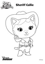 Kids-n-fun | 8 coloring pages of Sherrif Callie