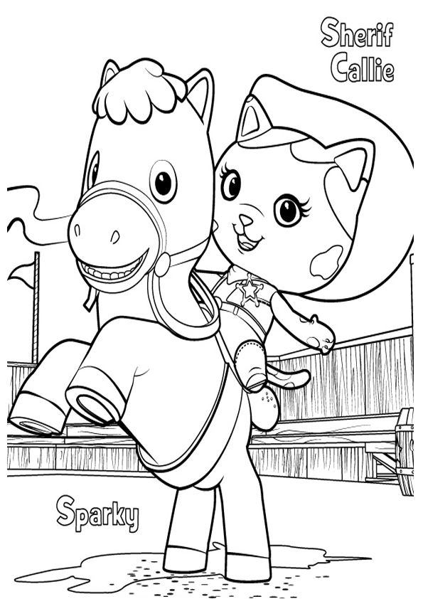 callies peck sheriff coloring pages - photo #39