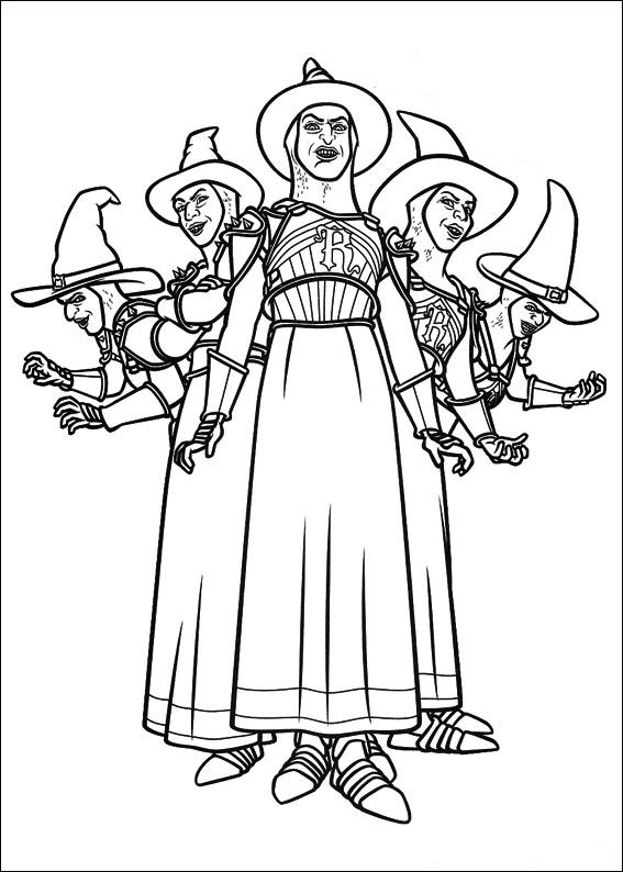 shrek forever after coloring pages - photo #31