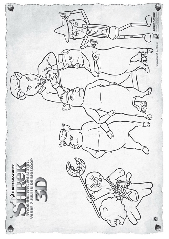 shrek 4 coloring pages and shrek 2 - photo #36