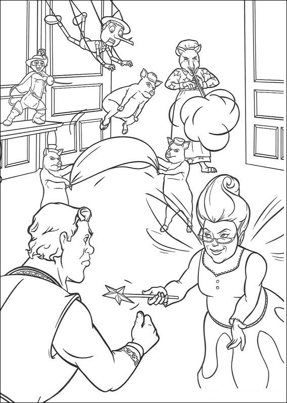 Kids-n-fun.com | 46 coloring pages of Shrek