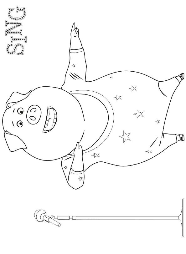  | Coloring page Sing Gunther 2