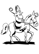 coloring page St Nicholas