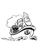 coloring page St Nicholas