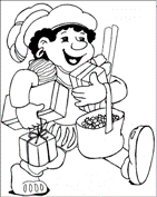 coloring page St Nicholas