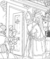 coloring page St Nicholas
