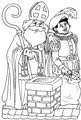 coloring page St Nicholas