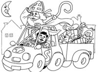 coloring page St Nicholas