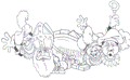 coloring page St Nicholas