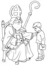 coloring page St Nicholas