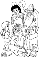 coloring page St Nicholas
