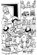 coloring page St Nicholas