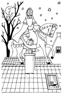 coloring page St Nicholas