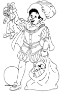 coloring page St Nicholas