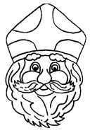coloring page St Nicholas