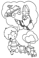 coloring page St Nicholas