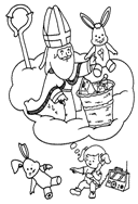 coloring page St Nicholas