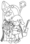 coloring page St Nicholas
