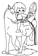 coloring page St Nicholas