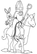 coloring page St Nicholas