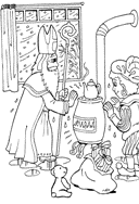 coloring page St Nicholas