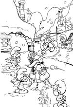coloring page Smurfs