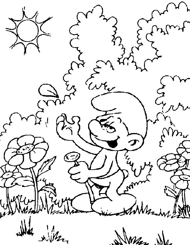 smurf village coloring pages - photo #31